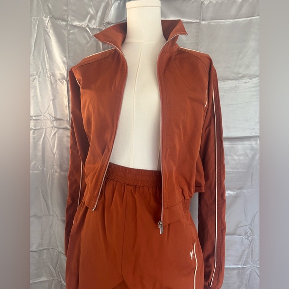 HOUSE OF CB sister brand MISTRESS ROCKS Brown Rust Tracksuit sporty chic - Picture 2 of 7
